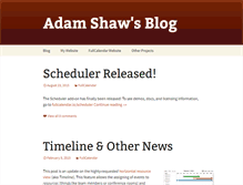 Tablet Screenshot of blog.arshaw.com